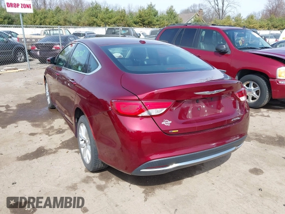 2015 Chrysler 200 C with VIN 1C3CCCCB3FN734831, listed as a IAAI auction lot 41900507 with 146,401 mi miles. Bid and sale history available at carsss.com. Image 3.