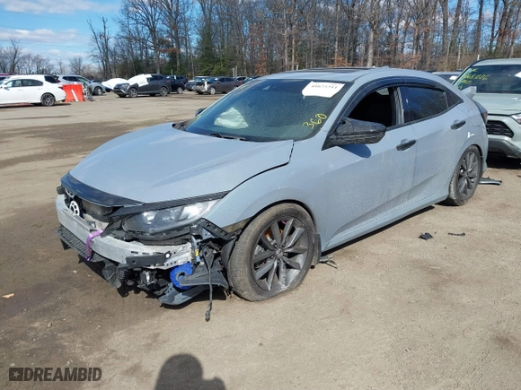 2020 Honda Civic Hatchback EX with VIN SHHFK7H60LU421646, listed as a IAAI auction lot 41673311 with 62,978 mi miles. Bid and sale history available at carsss.com. Image 18.