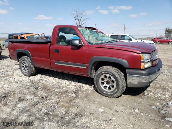 2004 Chevrolet Silverado 1500 Z71 with VIN 1GCEK14T54E160796, listed as a Copart auction lot 52707275 with 132,605 mi miles and Non Repairable. Bid and sale history available at carsss.com. Image 4.