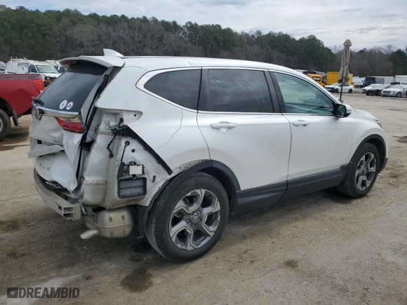 2019 Honda CR-V EX with VIN 5J6RW1H58KA029278, listed as a Copart auction lot 47219135 with 125,454 mi miles and Salvage Title. Bid and sale history available at carsss.com. Image 3.