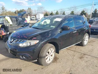 2011 Nissan Murano SV with VIN JN8AZ1MW9BW181392, listed as a IAAI auction lot 41672019 with 114,472 mi miles. Bid and sale history available at carsss.com. Image 2.
