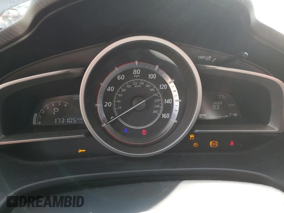 2016 Mazda 3 i Sport with VIN 3MZBM1K72GM321457, listed as a Copart auction lot 50001975 with 173,105 mi miles and Salvage Title. Bid and sale history available at DreamBid. Image 9.