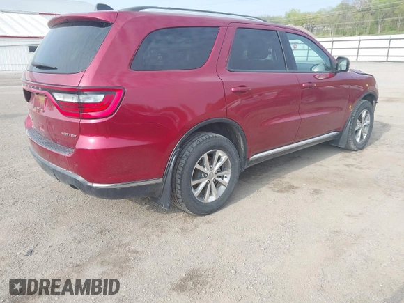 2014 Dodge Durango Limited с VIN 1C4RDJDG6EC539592, выставлен на аукционе IAAI как лот 42126060 с пробегом 114 867 миль миль и . История ставок и продаж доступна на DreamBid. Изображение 4.