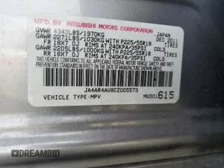 2012 Mitsubishi Outlander SE with VIN JA4AR4AU8CZ005573, listed as a Copart auction lot 51875805 with 124,038 mi miles and Clean title. Bid and sale history available at DreamBid. Image 13.