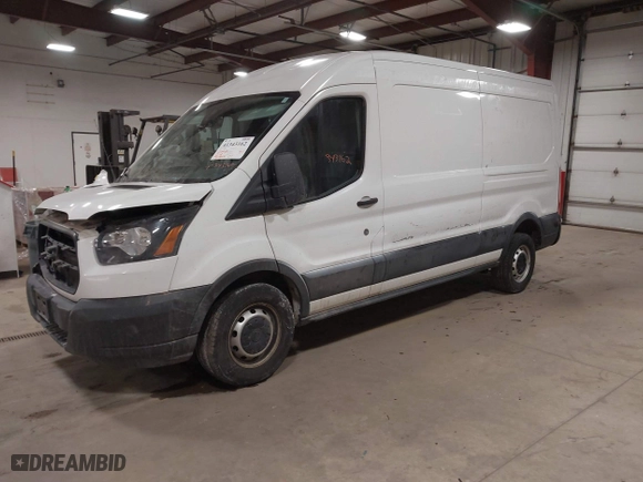 2019 Ford Transit Van with VIN 1FTYE2CM8KKB86859, listed as a IAAI auction lot 41343162 with NaN miles. Bid and sale history available at carsss.com. Image 17.