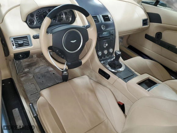 2008 Aston Martin Vantage with VIN SCFBB04B28GD08647, listed as a Copart auction lot 74620854 with 17,944 mi miles and Salvage Title. Bid and sale history available at carsss.com. Image 8.