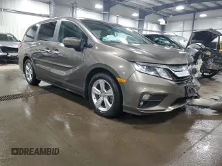 2019 Honda Odyssey EX with VIN 5FNRL6H56KB062976, listed as a Copart auction lot 49904685 with 65,401 mi miles and Salvage Title. Bid and sale history available at DreamBid. Image 4.