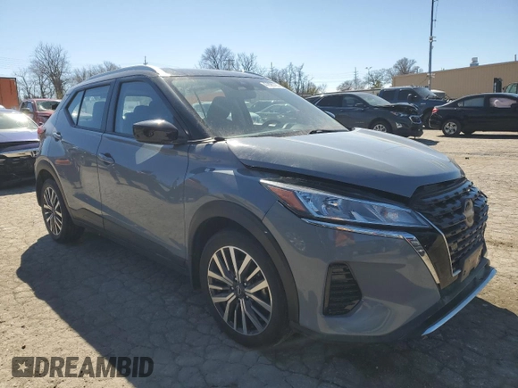 2022 Nissan Kicks SV with VIN 3N1CP5CV0NL497044, listed as a Copart auction lot 47895725 with 36,123 mi miles and Salvage Title. Bid and sale history available at carsss.com. Image 4.