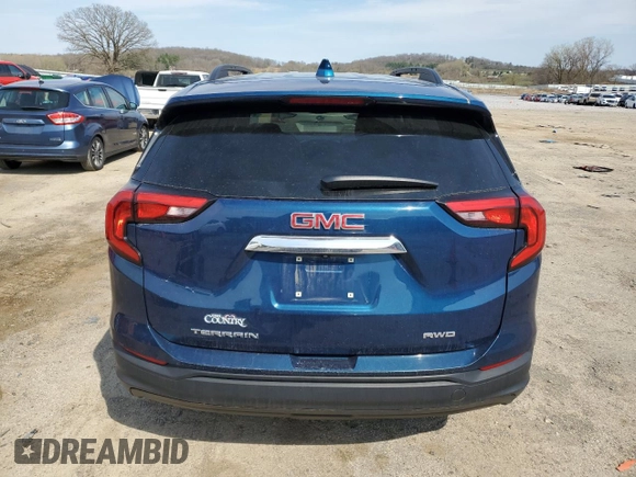 2020 GMC Terrain SLE with VIN 3GKALTEV4LL189913, listed as a Copart auction lot 54226255 with 83,537 mi miles and Salvage title. Bid and sale history available at DreamBid. Image 6.