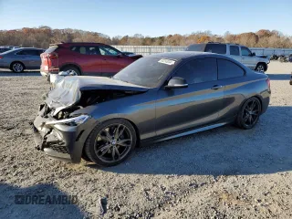 2016 BMW 2 Series M235i with VIN WBA1J7C58GV360595, listed as a Copart auction lot 83293034 with 0 mi miles and Salvage Title. Bid and sale history available at carsss.com. Image 1.