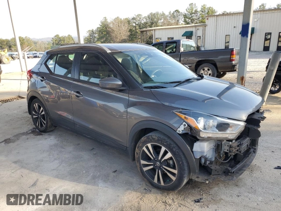 2020 Nissan Kicks SV with VIN 3N1CP5CVXLL567114, listed as a Copart auction lot 48294635 with 57,193 mi miles and Salvage Title. Bid and sale history available at DreamBid. Image 4.