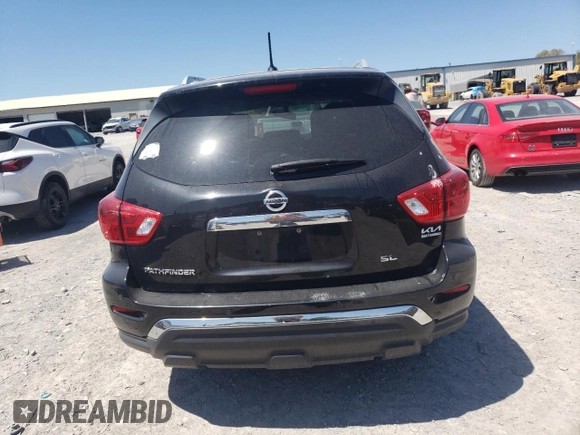 2018 Nissan Pathfinder SL with VIN 5N1DR2MN6JC608724, listed as a Copart auction lot 53090125 with 131,082 mi miles and Salvage title. Bid and sale history available at DreamBid. Image 6.