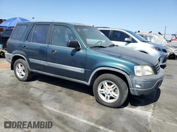 1997 Honda CR-V with VIN JHLRD1858VC057492, listed as a Copart auction lot 59996334 with 209,965 mi miles and Salvage Title. Bid and sale history available at carsss.com. Image 4.