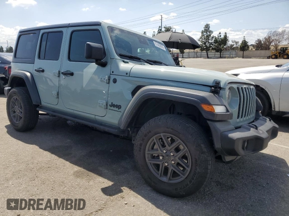 2024 Jeep Wrangler Sport S with VIN 1C4PJXDN4RW107105, listed as a Copart auction lot 51469895 with 30,545 mi miles and Salvage Title. Bid and sale history available at carsss.com. Image 4.
