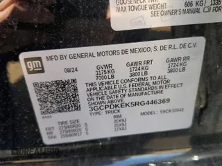 2024 Chevrolet Silverado 1500 LT with VIN 3GCPDKEK5RG446369, listed as a Copart auction lot 50154785 with 2,882 mi miles and Salvage Title. Bid and sale history available at carsss.com. Image 12.