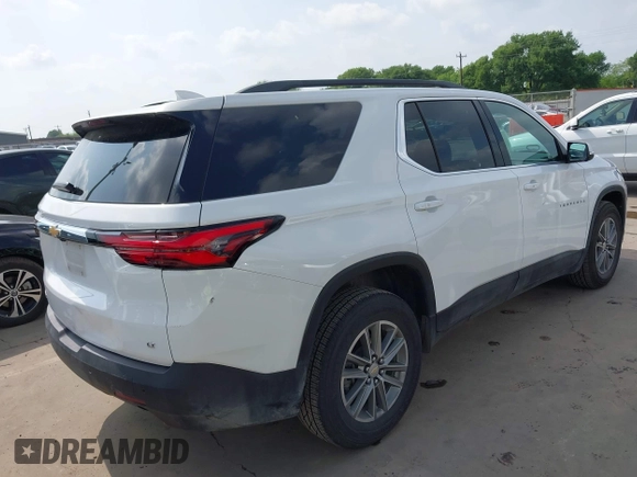 2022 Chevrolet Traverse LT Leather with VIN 1GNERHKW1NJ157847, listed as a IAAI auction lot 41943706 with 49,723 mi miles. Bid and sale history available at carsss.com. Image 4.