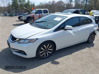 2015 Honda Civic EX-L with VIN 19XFB2F96FE255743, listed as a IAAI auction lot 42083156 with Not Provided miles and . Bid and sale history available at DreamBid. Image 16.