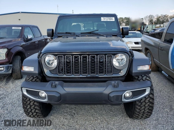 2024 Jeep Gladiator Sport z VIN 1C6HJTAG1RL109471, wystawiony jako Copart lot #74137604 z przebiegiem 1 667 mil mil oraz Szkoda całkowita • Salvage title. Historia ofert i sprzedaży dostępna na DreamBid. Obrazek 5.