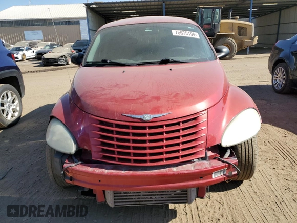 2004 Chrysler PT Cruiser with VIN 3C4FY588X4T238344, listed as a Copart auction lot 75675194 with 156,081 mi miles and Salvage Title. Bid and sale history available at DreamBid. Image 5.