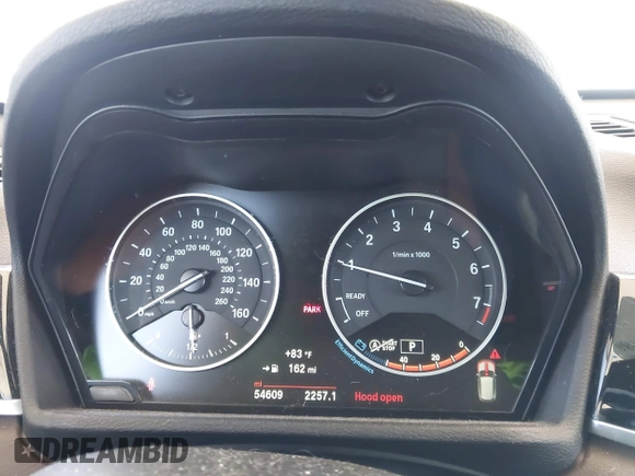 2017 BMW X1 xDrive28i with VIN WBXHT3C34H5F75885, listed as a IAAI auction lot 42655580 with 54,609 mi miles and . Bid and sale history available at DreamBid. Image 7.