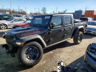2023 Jeep Gladiator Rubicon with VIN 1C6JJTBG4PL539038, listed as a Copart auction lot 42343985 with 5,463 mi miles and Salvage Title. Bid and sale history available at carsss.com. Image 1.