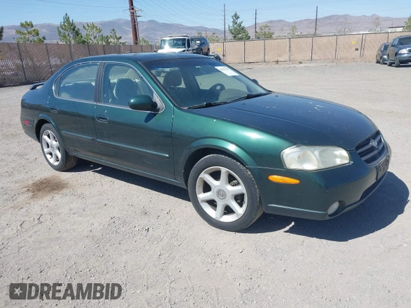 2000 Nissan Maxima GXE z VIN JN1CA31A8YT007617, wystawiony jako IAAI lot #42479039 z przebiegiem 165 950 mil mil oraz . Historia ofert i sprzedaży dostępna na DreamBid. Obrazek 1.