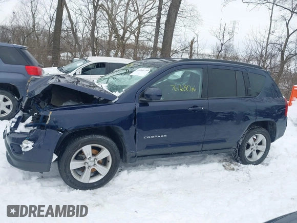 2017 Jeep Compass High Altitude with VIN 1C4NJDEB0HD106845, listed as a IAAI auction lot 41261759 with 76,630 mi miles. Bid and sale history available at carsss.com. Image 14.