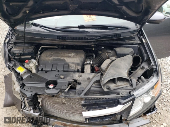 2014 Honda Odyssey EX-L with VIN 5FNRL5H69EB125480, listed as a Copart auction lot 59988475 with Not provided miles and Salvage title. Bid and sale history available at DreamBid. Image 12.