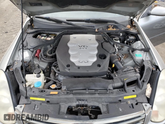 2006 Infiniti G35 with VIN JNKCV51F86M617306, listed as a Copart auction lot 78437824 with 121,759 mi miles and Clean Title. Bid and sale history available at DreamBid. Image 11.