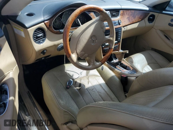 2006 Mercedes-Benz CLS-Class with VIN WDDDJ75XX6A070210, listed as a Copart auction lot 74884104 with 0 mi miles and Salvage Title. Bid and sale history available at carsss.com. Image 8.