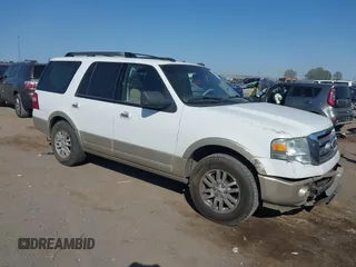 2010 Ford Expedition Eddie Bauer with VIN 1FMJU1H56AEB21419, listed as a IAAI auction lot 40597434 with 157,744 mi miles and . Bid and sale history available at DreamBid. Image 1.