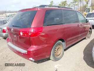 2008 Toyota Sienna CE with VIN 5TDZK23C08S109862, listed as a IAAI auction lot 41809596 with 999,999 mi miles. Bid and sale history available at carsss.com. Image 4.