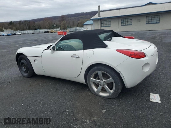 2006 Pontiac Solstice z VIN 1G2MB33B56Y106095, wystawiony jako Copart lot #52068765 z przebiegiem Nie podano mil oraz Szkoda całkowita • Salvage title. Historia ofert i sprzedaży dostępna na DreamBid. Obrazek 2.