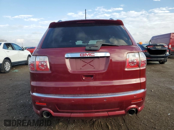 2011 GMC Acadia Denali with VIN 1GKKRTED8BJ295202, listed as a Copart auction lot 85081394 with 159,249 mi miles and Salvage Title. Bid and sale history available at DreamBid. Image 6.