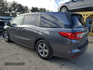 2019 Honda Odyssey EX-L with VIN 5FNRL6H78KB077870, listed as a Copart auction lot 45572505 with 88,417 mi miles and Salvage Title. Bid and sale history available at carsss.com. Image 2.