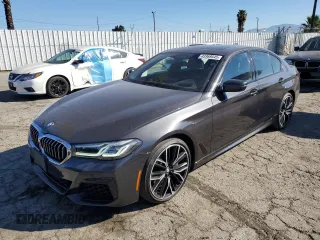2021 BMW 5 Series 540i with VIN WBA53BJ06MWX28140, listed as a Copart auction lot 43369545 with 19,694 mi miles and Non Repairable. Bid and sale history available at DreamBid. Image 1.