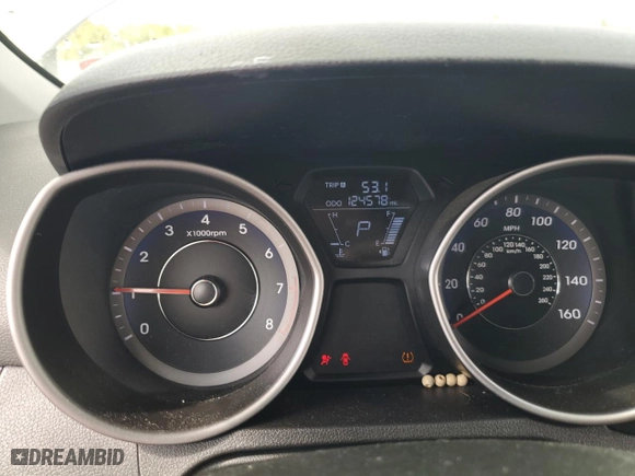2013 Hyundai Elantra Coupe GS PZEV with VIN KMHDH6AE2DU023460, listed as a Copart auction lot 71382144 with 124,578 mi miles and Salvage Title. Bid and sale history available at carsss.com. Image 9.