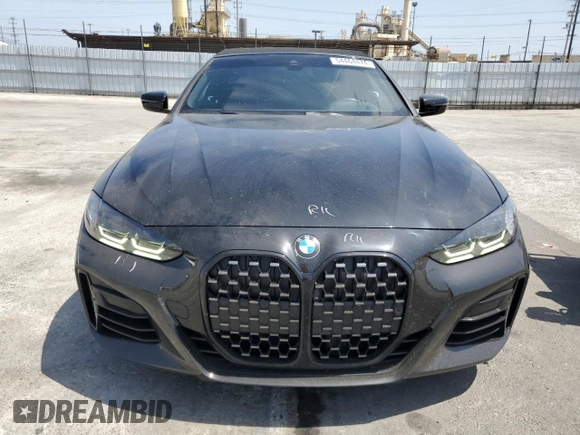2022 BMW 4 Series M440i with VIN WBA53AT01NCJ52404, listed as a Copart auction lot 54464474 with 16,880 mi miles and Salvage title. Bid and sale history available at DreamBid. Image 5.