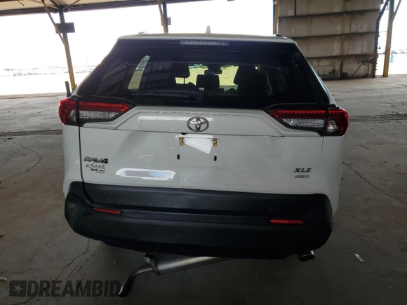 2019 Toyota RAV4 XLE with VIN JTMP1RFV7KJ007608, listed as a Copart auction lot 53856125 with 37,868 mi miles and Salvage Title. Bid and sale history available at DreamBid. Image 6.
