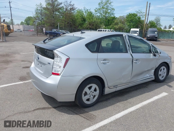 2011 Toyota Prius I with VIN JTDKN3DU9B1403223, listed as a IAAI auction lot 42171753 with 47,928 mi miles and . Bid and sale history available at DreamBid. Image 4.
