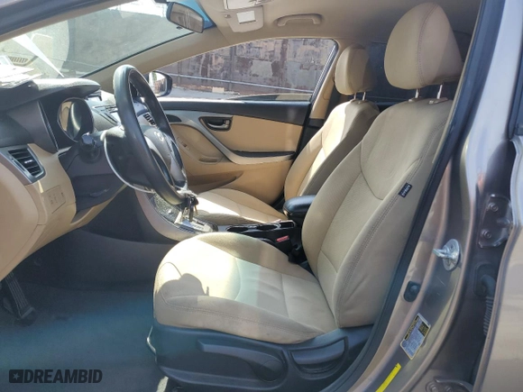 2013 Hyundai Elantra Limited PZEV with VIN 5NPDH4AE1DH186412, listed as a Copart auction lot 53165965 with 156,004 mi miles and Salvage Title. Bid and sale history available at carsss.com. Image 7.