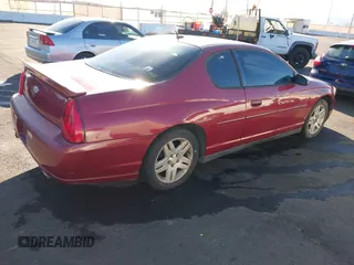 2006 Chevrolet Monte Carlo LT 3.9L with VIN 2G1WK151869228752, listed as a IAAI auction lot 41637812 with 214,326 mi miles. Bid and sale history available at carsss.com. Image 4.