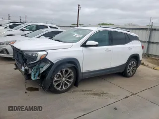 2019 GMC Terrain SLT with VIN 3GKALPEX0KL279552, listed as a Copart auction lot 48435135 with 129,131 mi miles and Salvage Title. Bid and sale history available at carsss.com. Image 1.