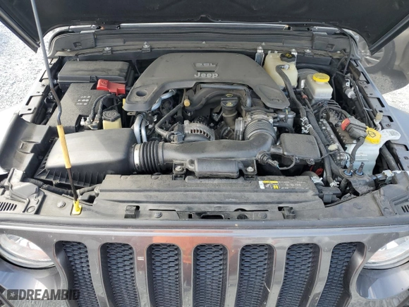 2018 Jeep Wrangler Unlimited Sport S with VIN 1C4HJXDG2JW147032, listed as a Copart auction lot 53462135 with 55,868 mi miles and Salvage Title. Bid and sale history available at carsss.com. Image 12.