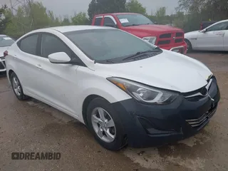 2014 Hyundai Elantra SE z VIN 5NPDH4AE5EH505635, wystawiony jako IAAI lot #42373972 z przebiegiem 157 528 mil mil oraz . Historia ofert i sprzedaży dostępna na DreamBid. Obrazek 1.