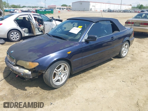 2004 BMW 3 Series 325Ci with VIN WBABW334X4PL26552, listed as a IAAI auction lot 42074709 with 303,804 mi miles and . Bid and sale history available at DreamBid. Image 2.
