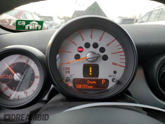 2014 MINI Convertible with VIN WMWZN3C53ET861225, listed as a Copart auction lot 87791665 with 104,151 mi miles and Salvage title. Bid and sale history available at DreamBid. Image 9.