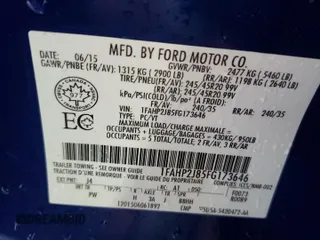 2015 Ford Taurus Limited with VIN 1FAHP2J85FG173646, listed as a Copart auction lot 53686295 with 149,505 mi miles and Salvage Title. Bid and sale history available at carsss.com. Image 13.