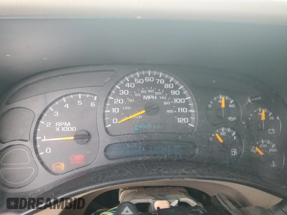 2005 Chevrolet Tahoe LS with VIN 1GNEC13T55R242365, listed as a Copart auction lot 84685624 with 199,968 mi miles and Salvage Title. Bid and sale history available at carsss.com. Image 9.