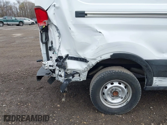 2023 Ford Transit Cargo with VIN 1FTBR1C89PKB29455, listed as a IAAI auction lot 41839680 with 21,570 mi miles. Bid and sale history available at carsss.com. Image 17.